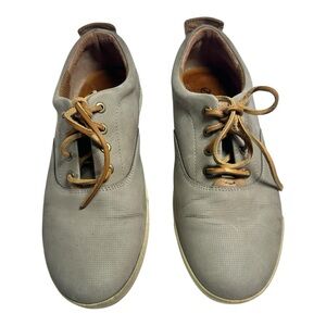 ECCO Men's Grey Leather Lace Up Casual Office Everyday Comfortable Shoes Size 8